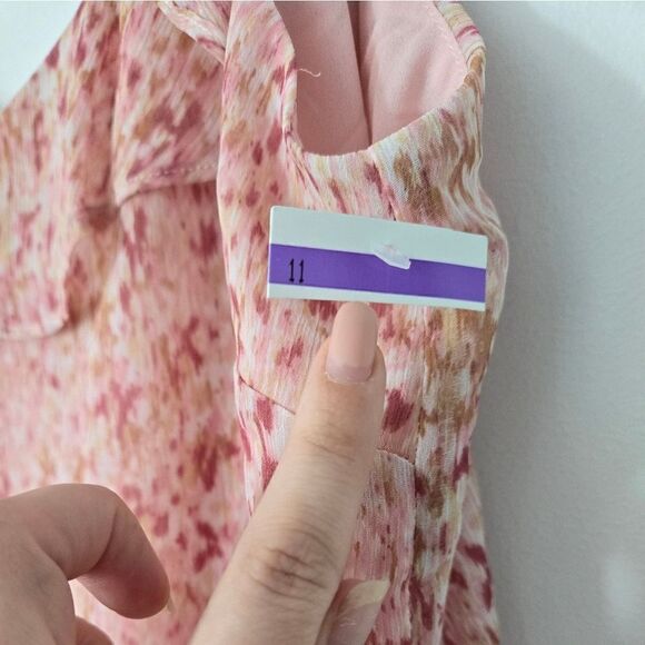 Halogen Ruffle Strap Tank in Ballet Slipper - Picture 4 of 6